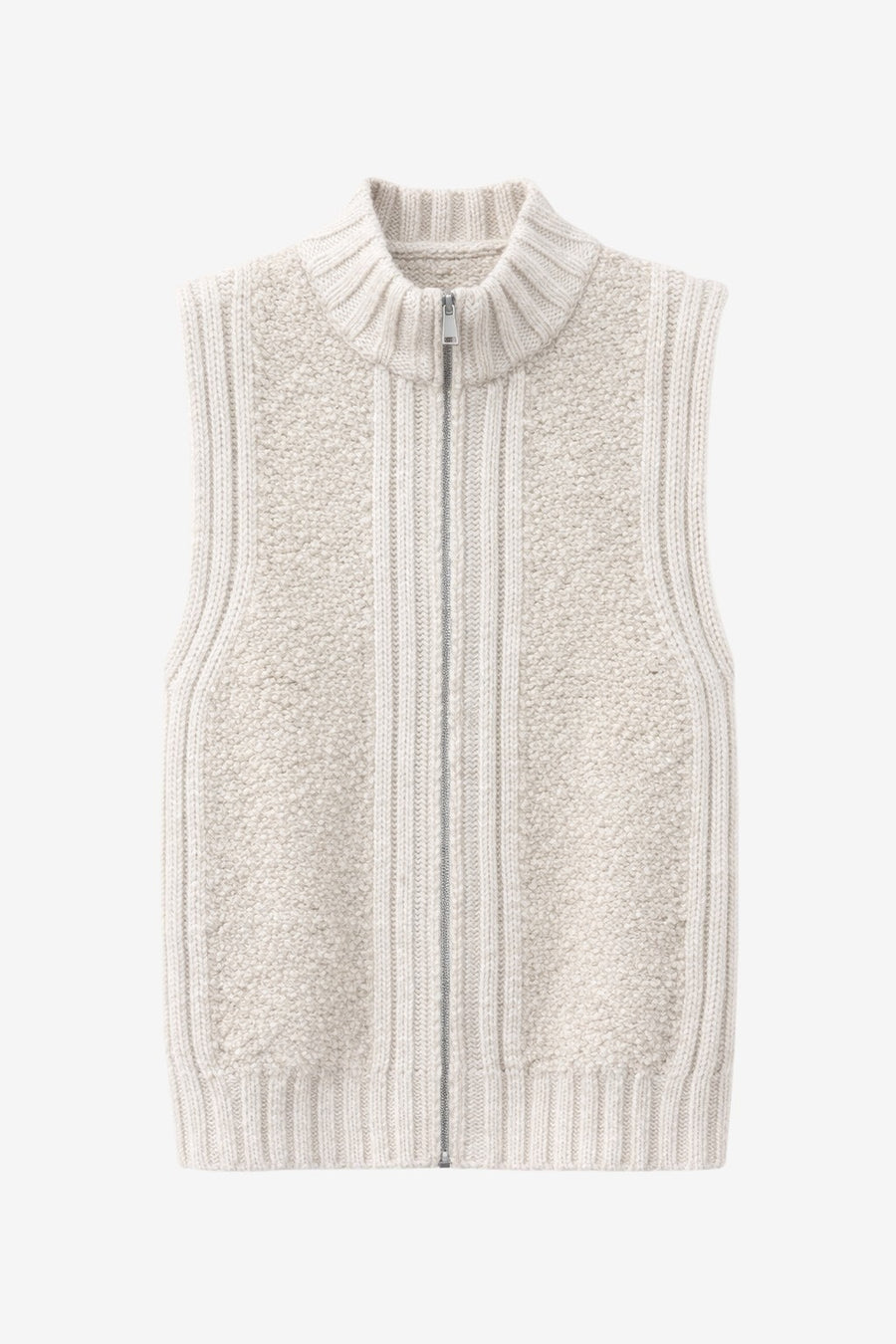 Teddy zipper Vest groove | Off White