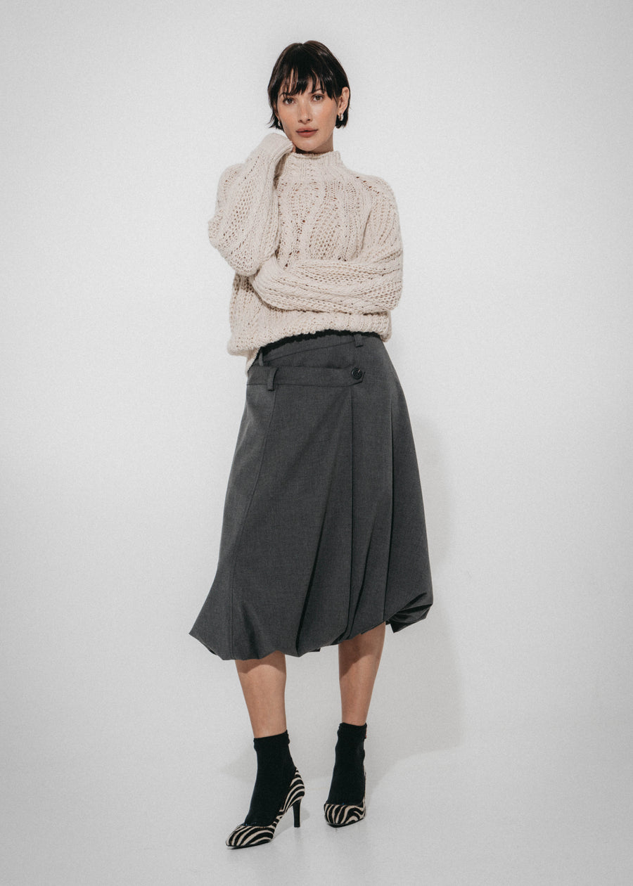 Tess viscose balloon skirt