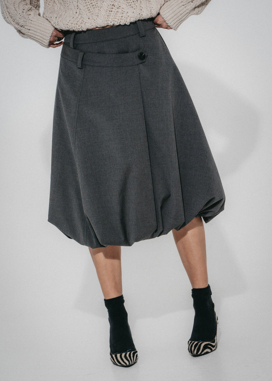 Tess viscose balloon skirt