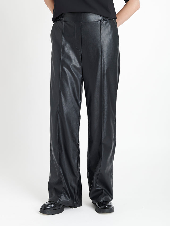 Thera eco leather pants | Black