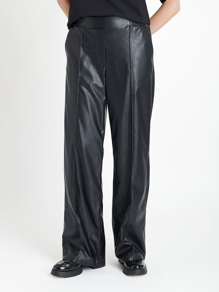 Thera eco leather pants | Black