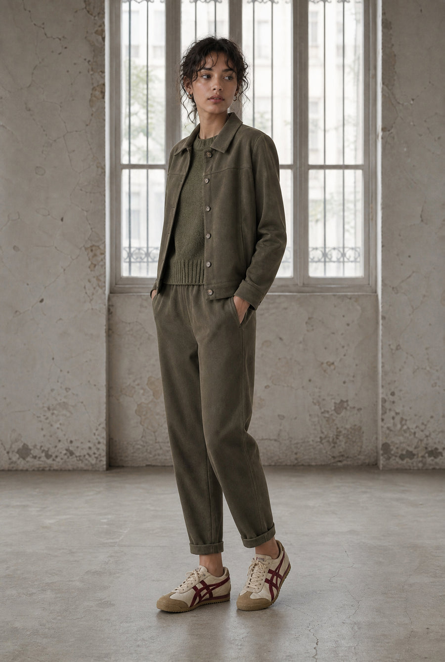 Danny skuba velvet pants | Army