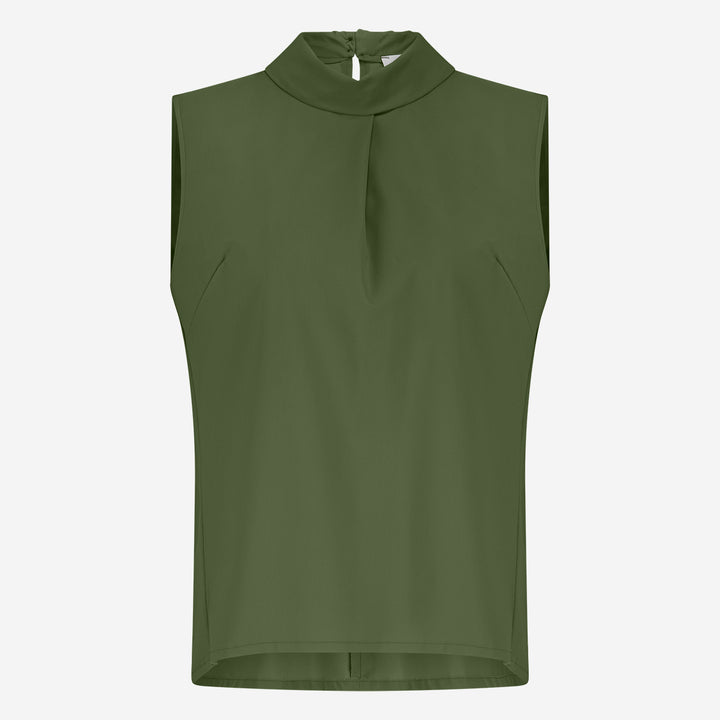 Dolche Vitas WS stretch tech jersey top | Oliva green