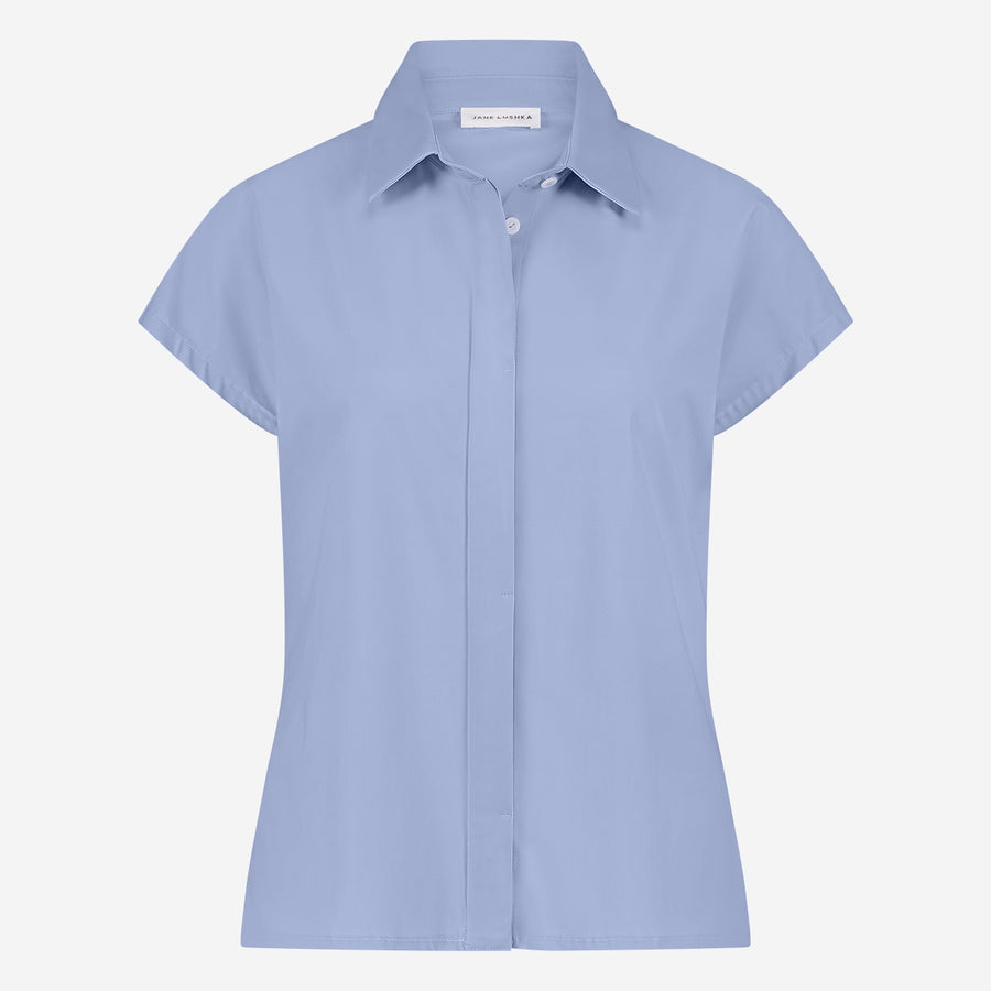 Wilma blouse technical jersey | Mid Blue