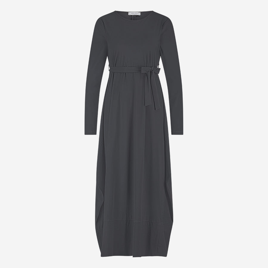 Isabel dress LS  technical jersey | Grey