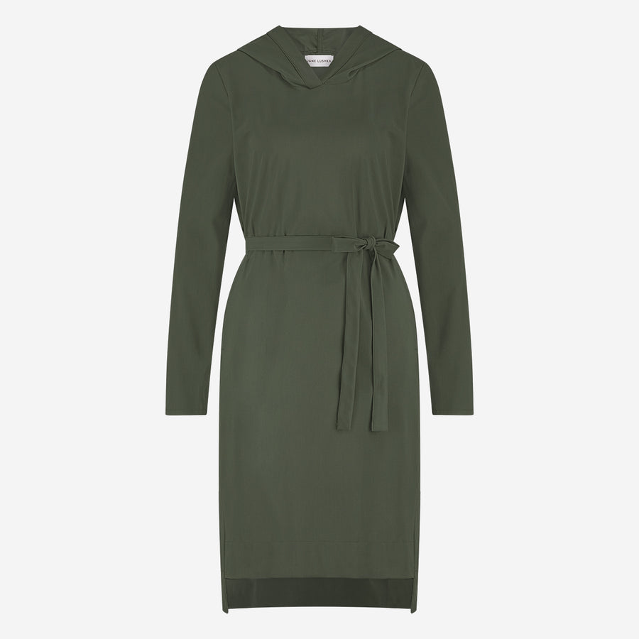 Veronica dress technical jersey | Army