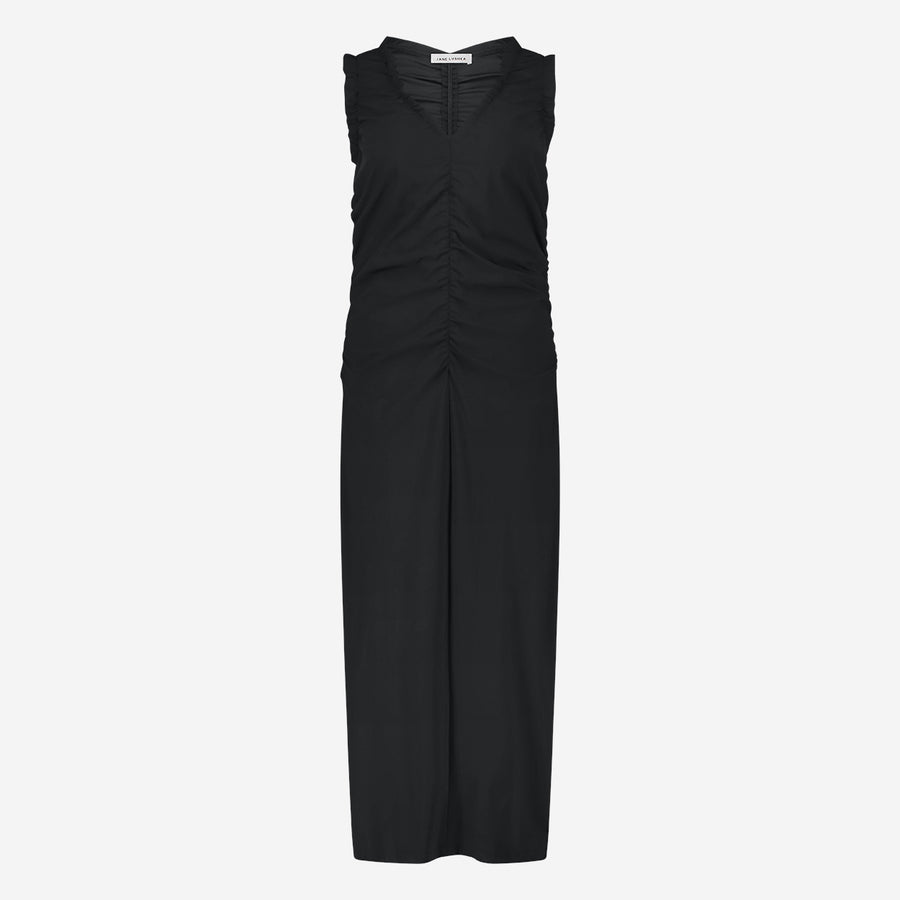Romana dress technical jersey long | Black