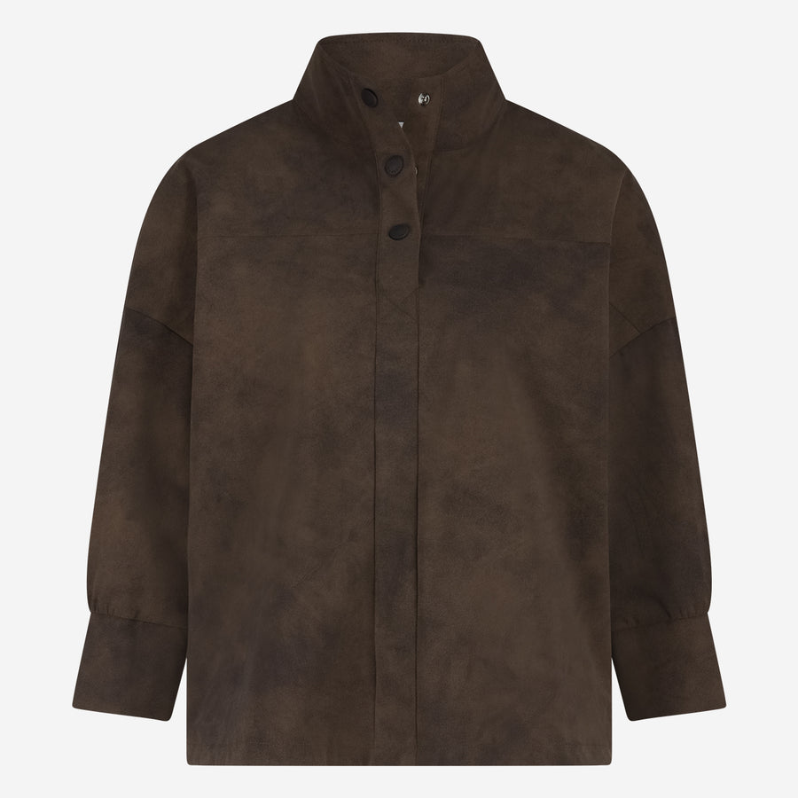 Angelika top technical jersey | Brown