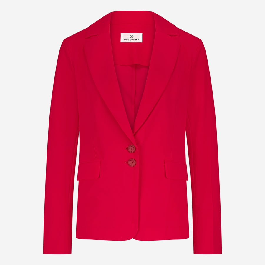 Amsterdam structure tech jersey blazer | Red