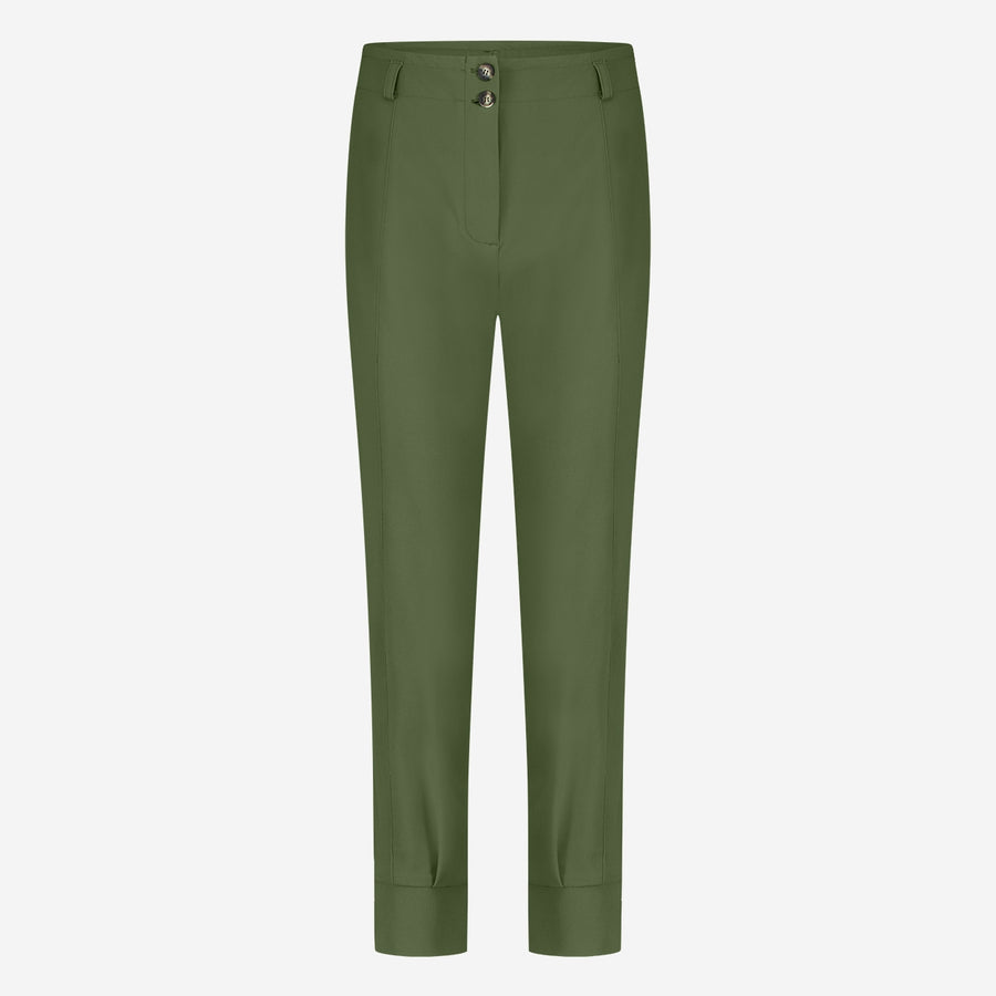 Delia structure technical jersey pants | Oliva green