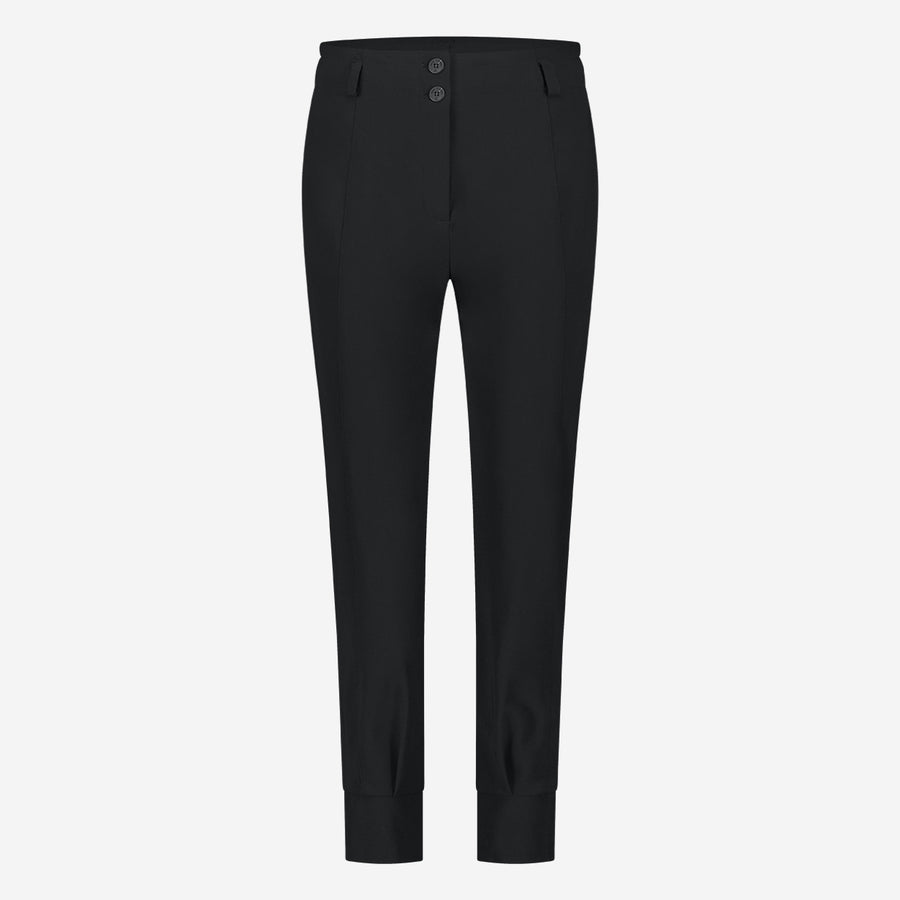 Delia structure technical jersey pants | Black