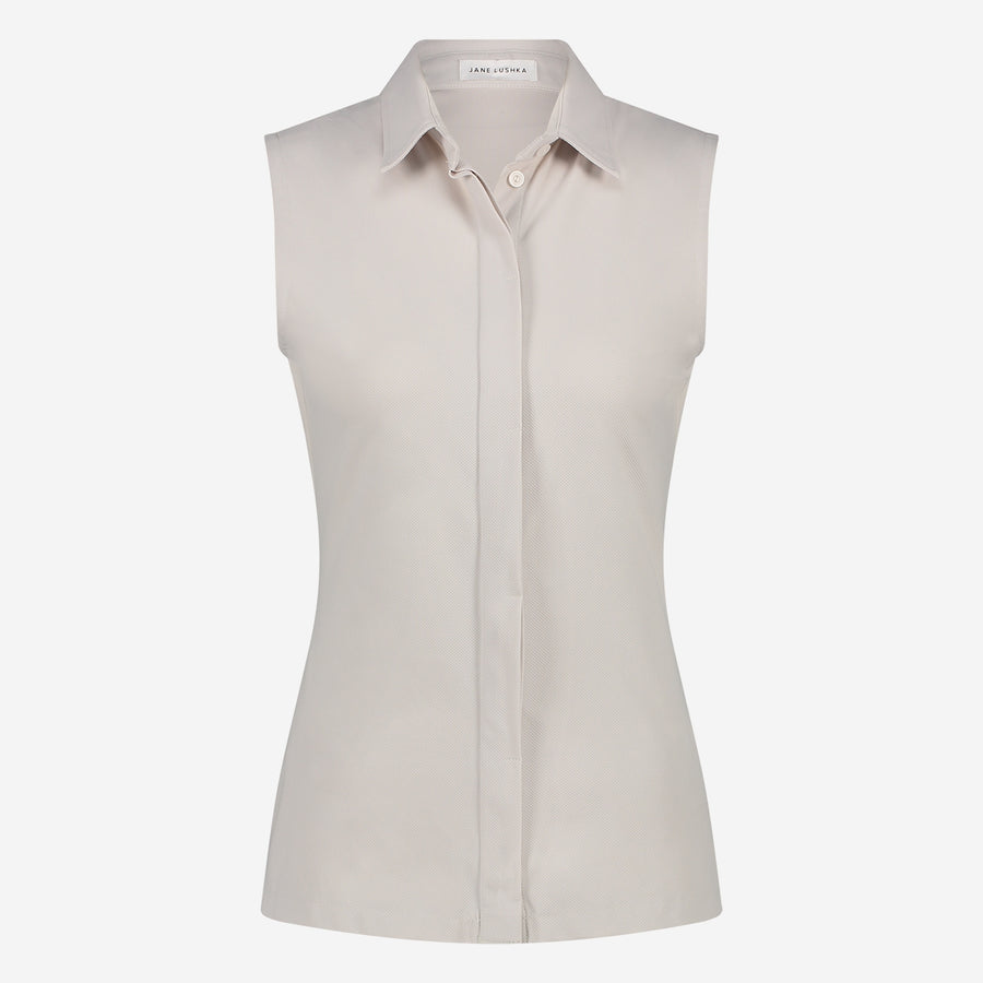 Kikkie blouse technical jersey WS | Sand