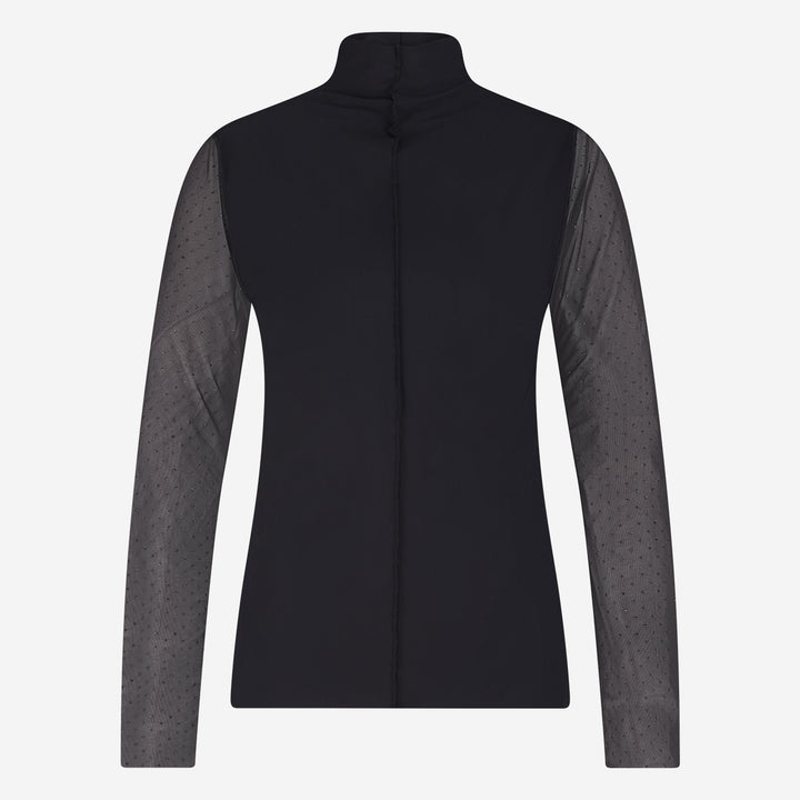 Zara top technical Jersey | Black