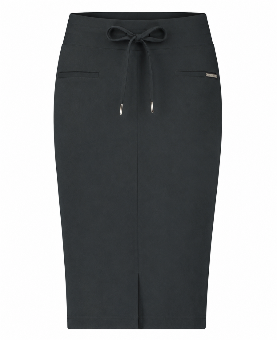 Skirt Kate Easy Wear Technical Jersey | Grigio Notte