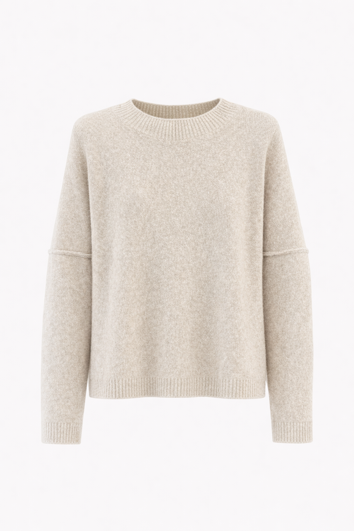 Velvety wool blend pullover
