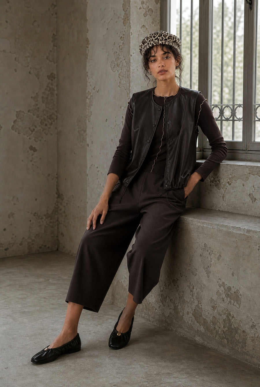Pantaloni Benot in jersey tecnico