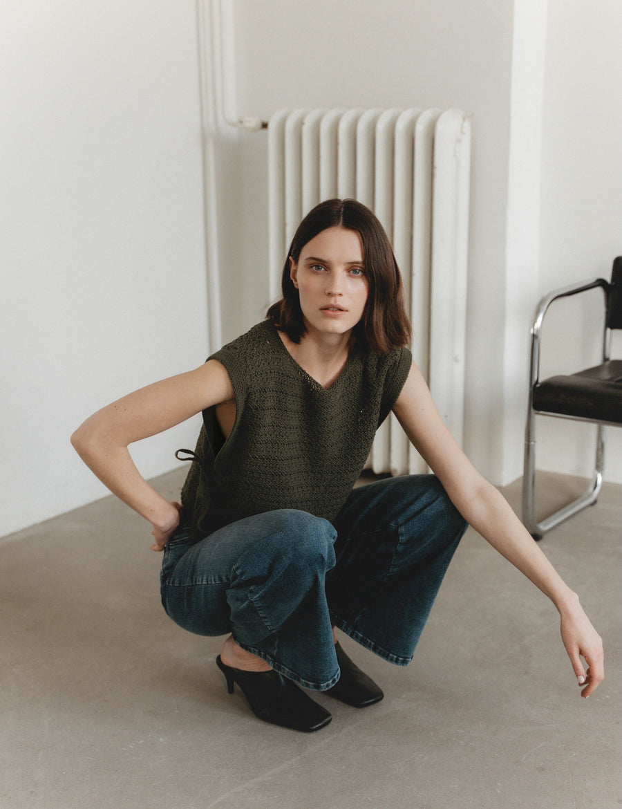 Open cotton Vest 2017