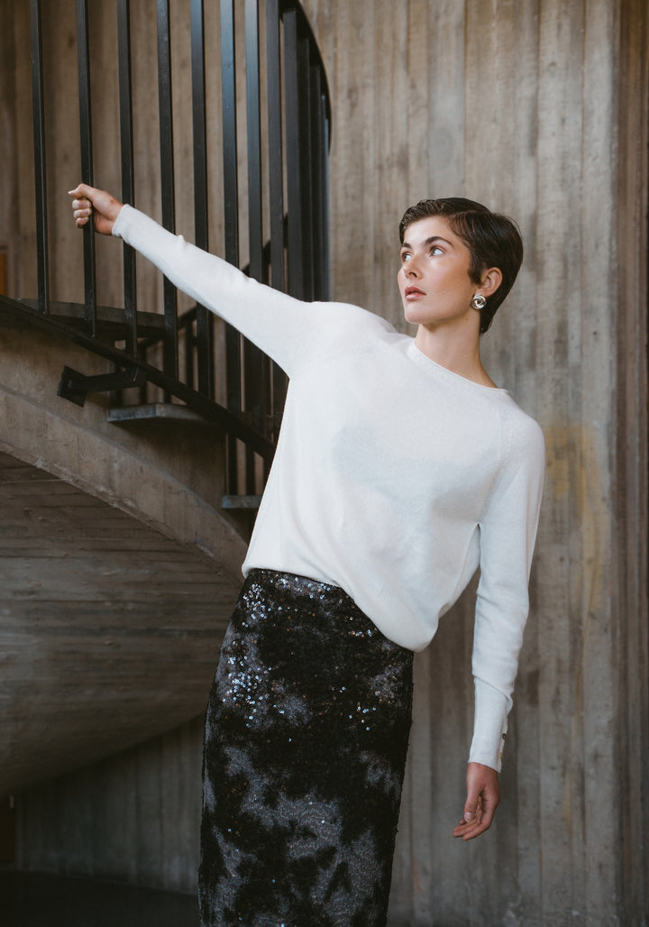 Pullover Cashmere blend 2480 | Ecru