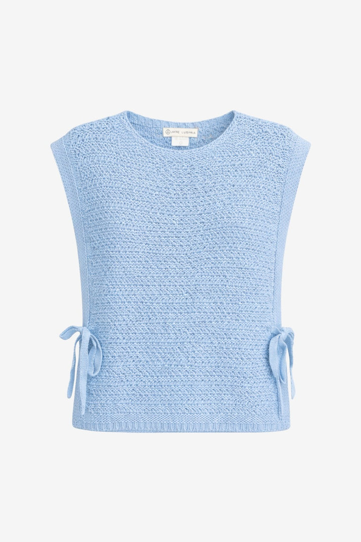 Open cotton Vest 2017 | Light Blue