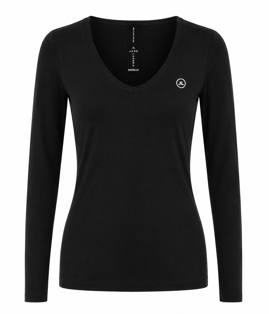 T shirt R Neck Easy Wear Organic Cotton | Black