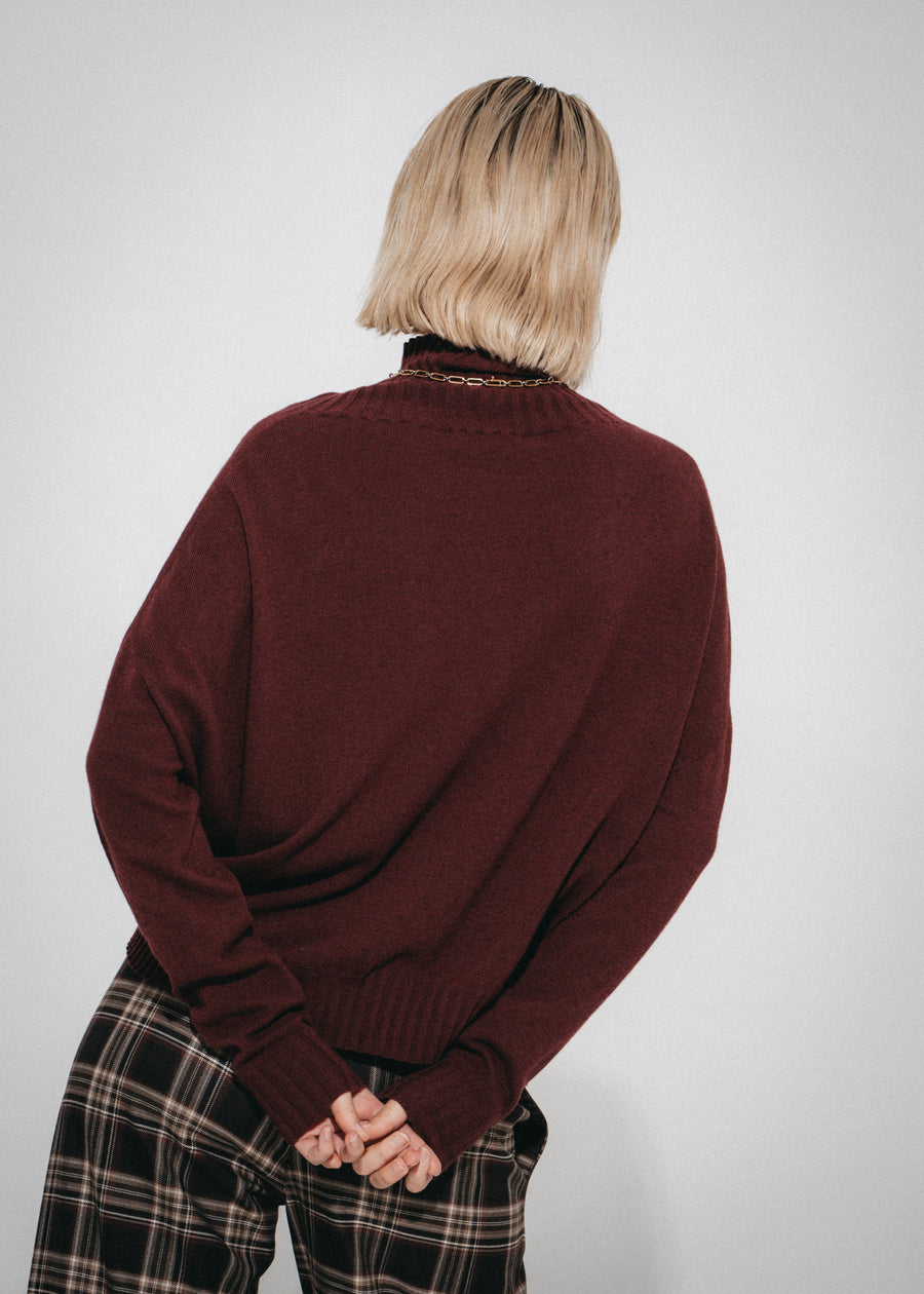 Cashmir wool polo pullover W1165