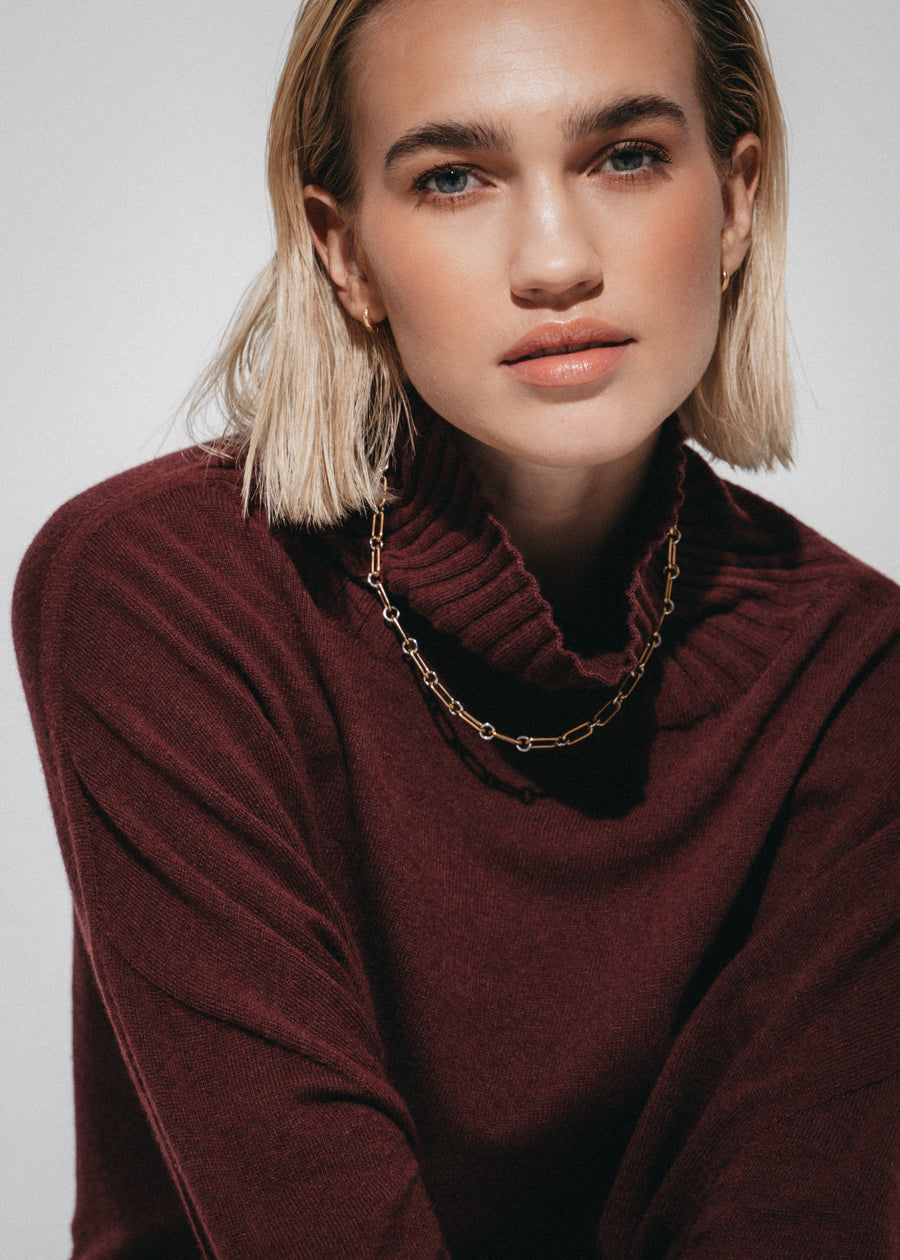 Cashmir wool polo pullover W1165