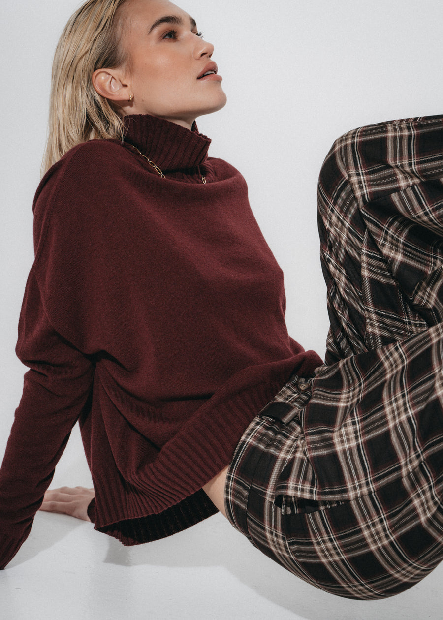 Cashmir wool polo pullover W1165