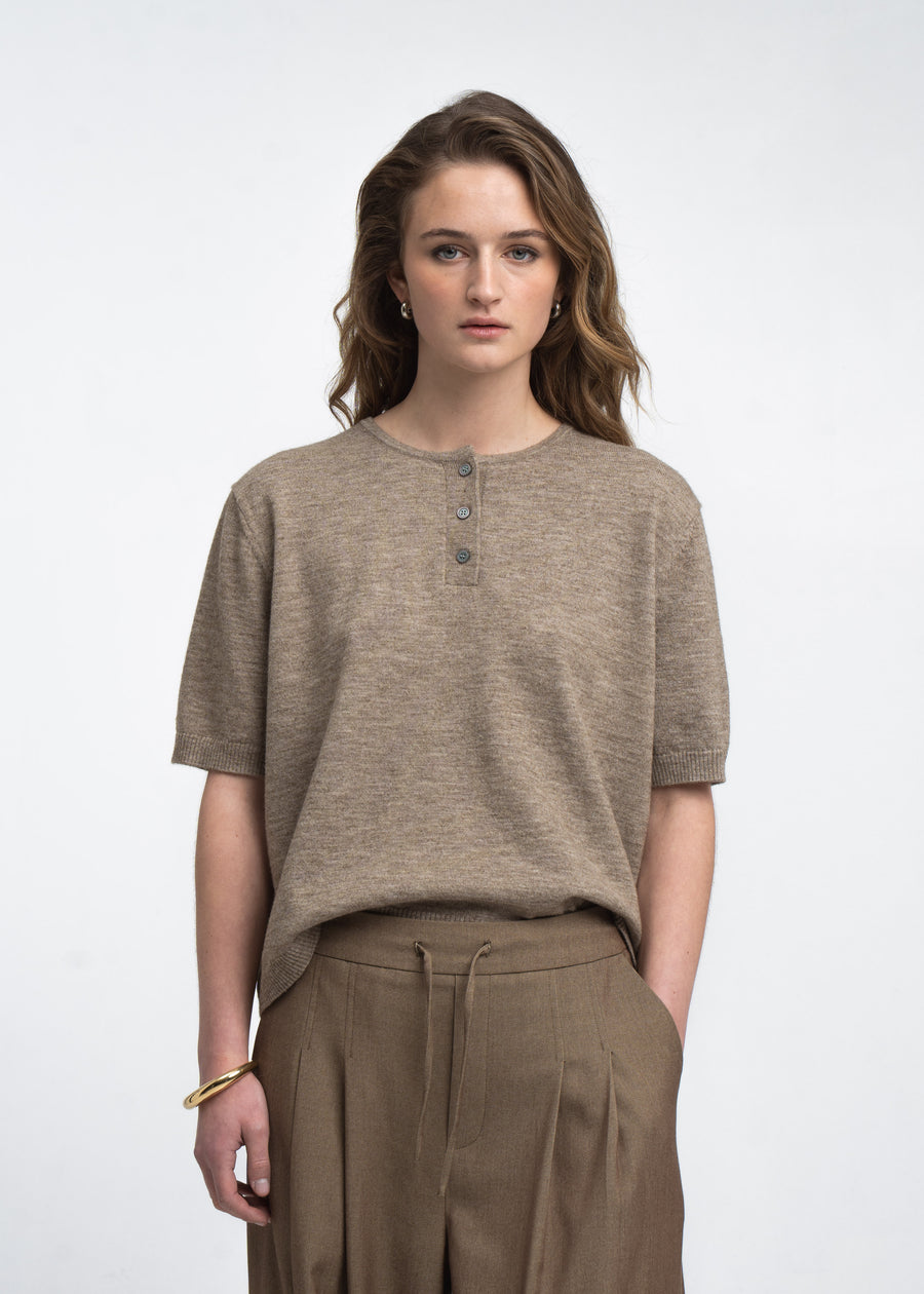 Moon unifarbenes Stricktop