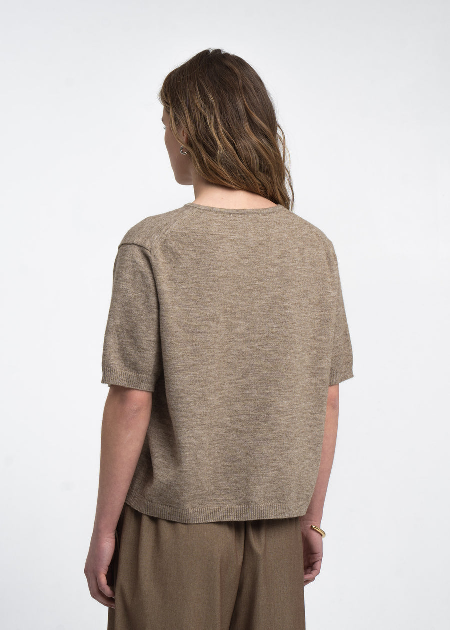 Moon unifarbenes Stricktop
