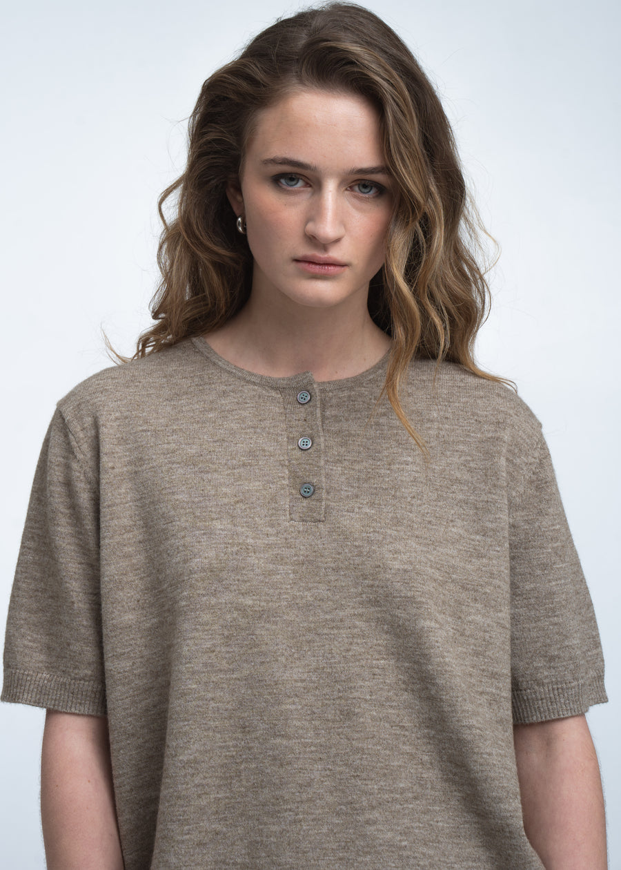 Moon unifarbenes Stricktop