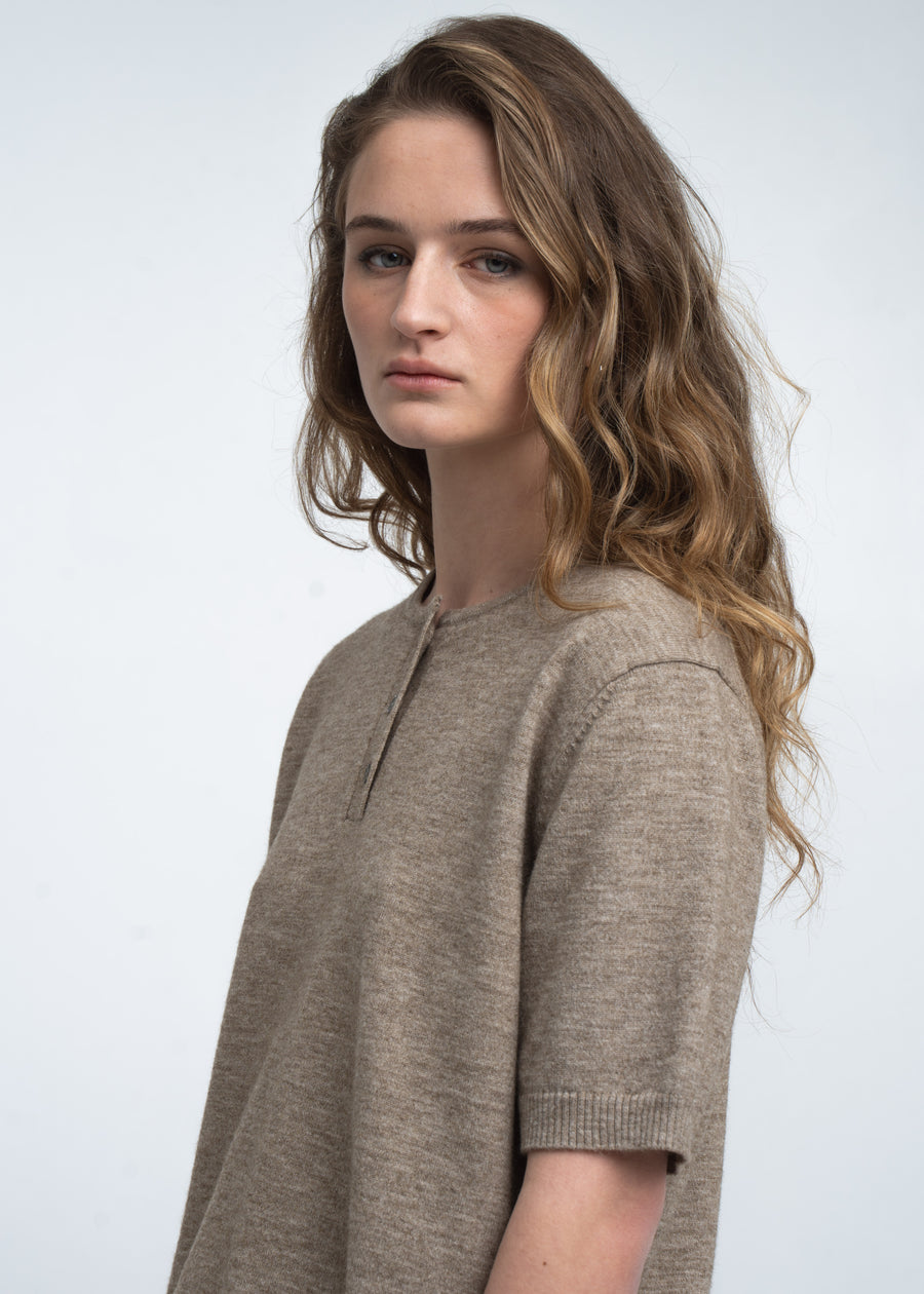 Moon unifarbenes Stricktop